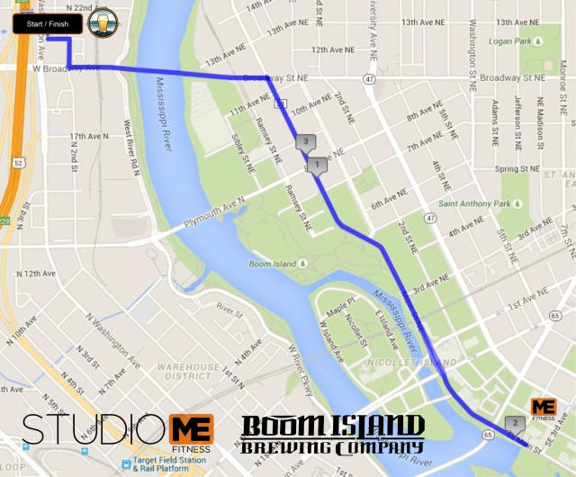This is the route runner's will take for the event.
